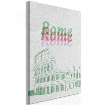 Tablou - Rome in Watercolours (1 Part) Vertical - Img 2