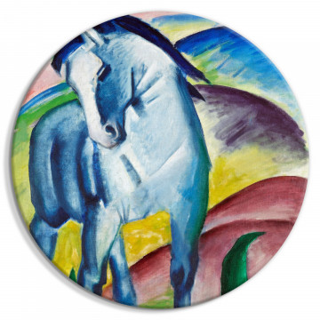 Tablou rotund - Blue Horse (Franz Marc) - Img 1