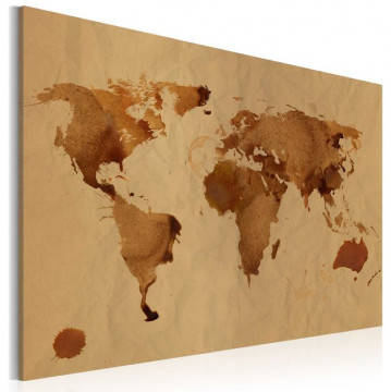Tablou - The World painted with coffee - Img 1