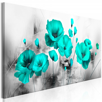 Tablou - Turquoise Meadow (1 Part) Narrow - Img 1