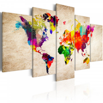 Tablou - World Map: Abstract Fantasy - Img 1