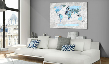 Tablou - World Map: Blue Pilgrimages - Img 4