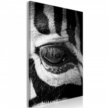 Tablou - Zebra Eye (1 Part) Vertical - Img 1