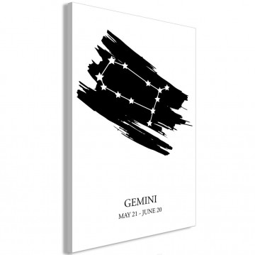 Tablou - Zodiac Signs: Gemini (1 Part) Vertical - Img 1