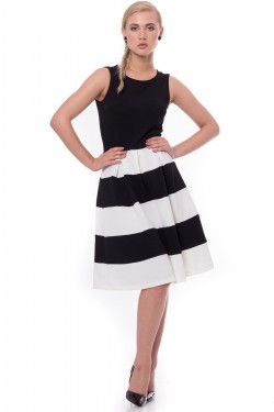 Rochie office Alb Negru - Img 5