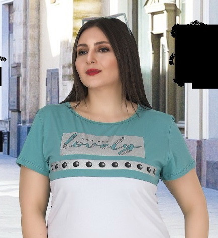 Compleu dama - bluza si pantalon - masura mare bluza alb cu verde pt masura 46-48-50 - Img 2