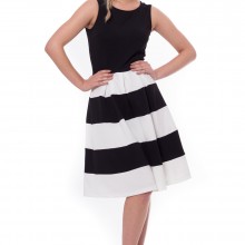 Rochie office Alb Negru - Img 5