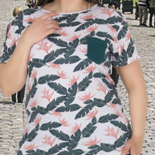 Compleu dama - bluza si pantalon - masura mare bluza motiv floral pt masura 46-48-50 - Img 2