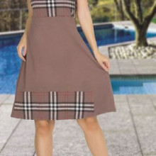 Rochie bej din bumbac
