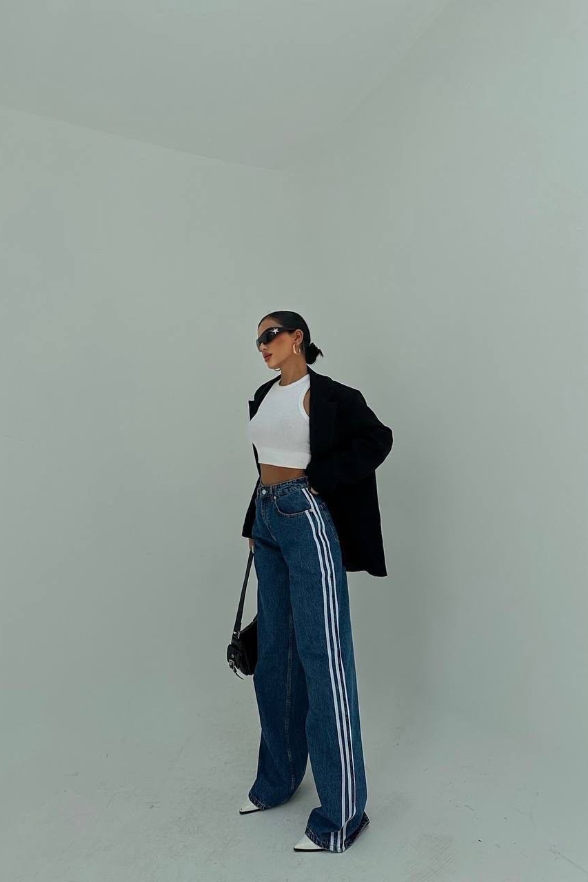 Дамски дънки Oversize Син Monroe