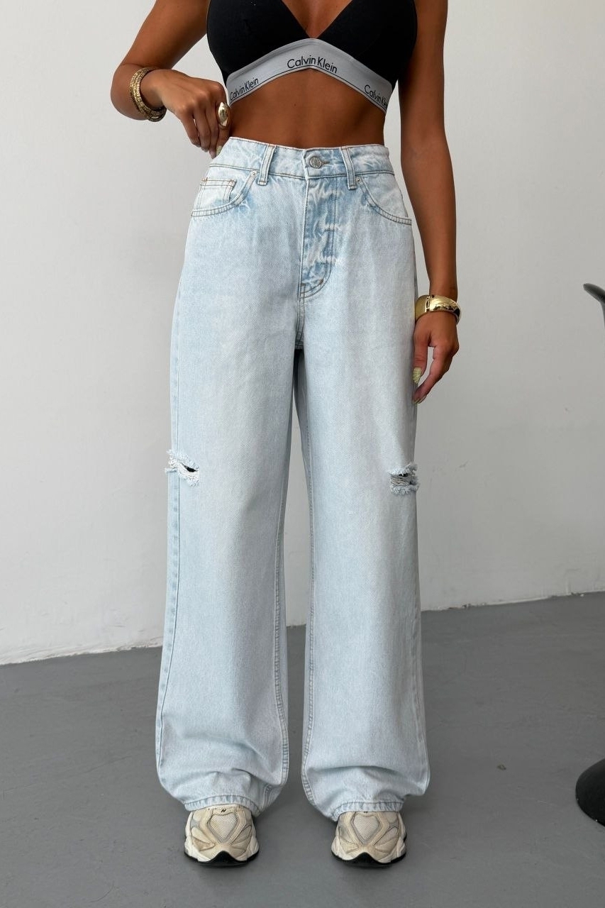 Дамски дънки Oversize Син Sydia