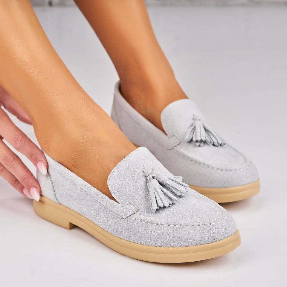 Дамски Ежедневни Обувки Обърната Екологична Кожа Син Vega A4270