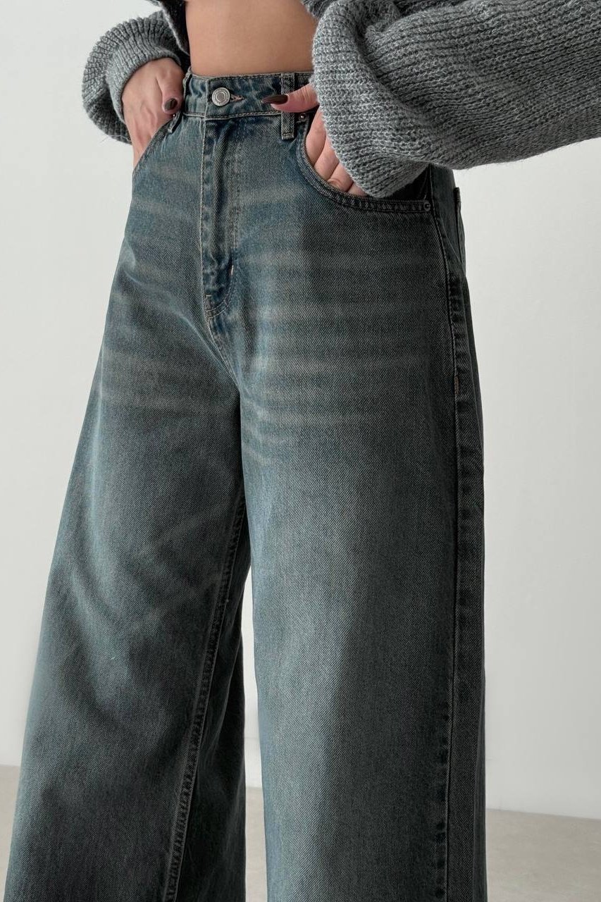 Дамски дънки Oversize Зелен Avery