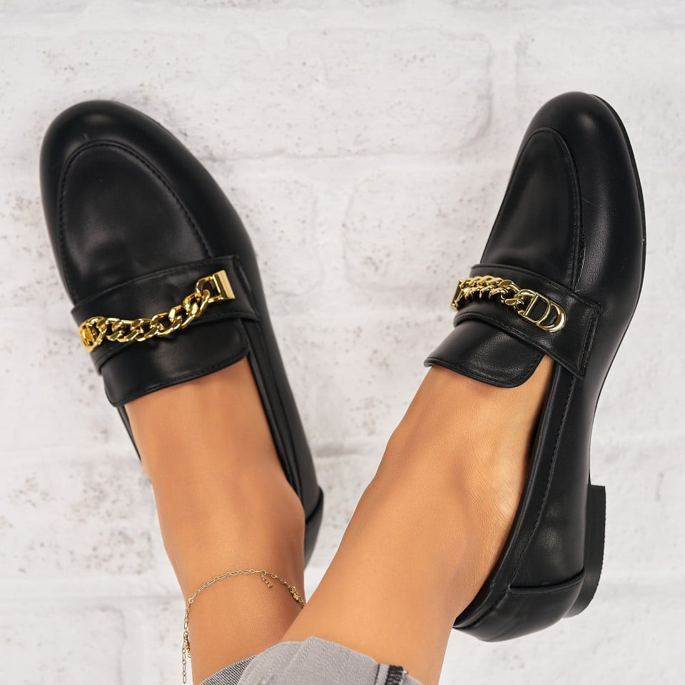 Дамски Ежедневни Обувки Екологична Кожа Черно Avielle X7043