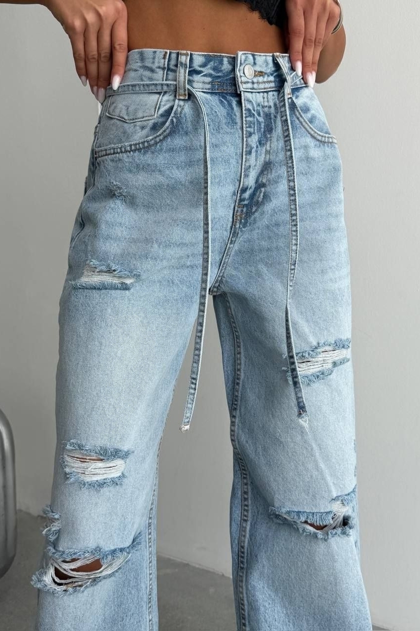 Дамски дънки Oversize Син Grenly