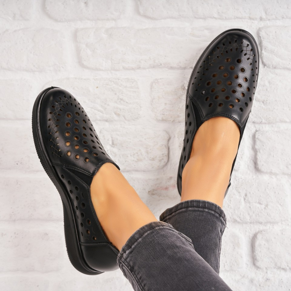 Дамски Ежедневни Обувки Екологична Кожа Черно Casho
