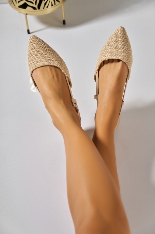 Дамски Ежедневни Обувки Екологична Кожа Бежов Saybrie - Img 2