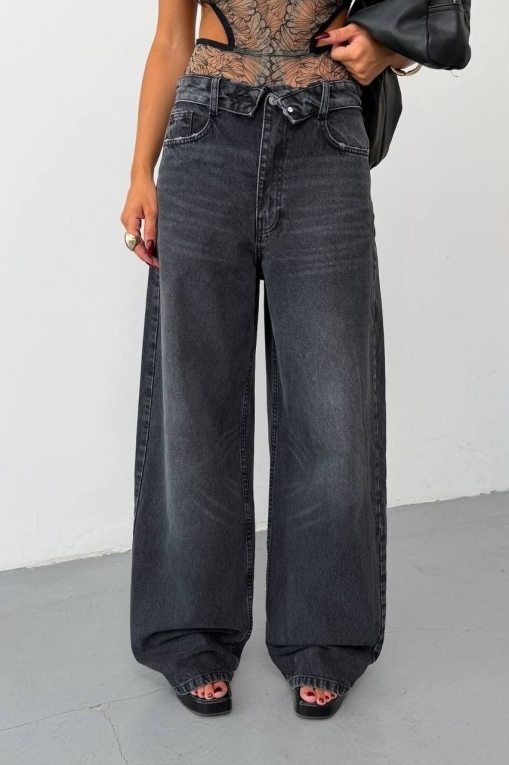 Дамски дънки Oversize Черно Jenya - Img 5