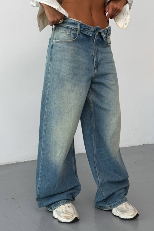 Дамски дънки Oversize Син Jenya - Img 8
