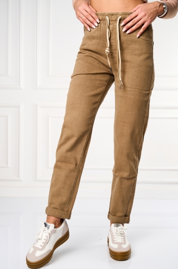 Дънки за Mom Fit Каки Kenlei