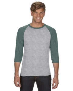 Bluza ADULT TRI-BLEND ¾ SLEEVE RAGLAN TEE - Img 8