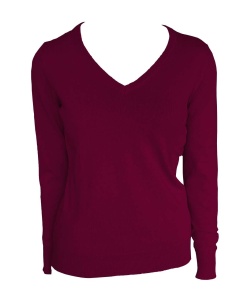 Bluza WOMEN’S V-NECK FINE GAUGE COTTON PULLOVER - Img 3