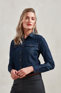 Camasa WOMEN'S JEANS STITCH DENIM SHIRT - Img 3