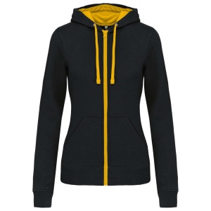 Hanorac LADIES’ CONTRAST HOODED FULL ZIP SWEATSHIRT - Img 13