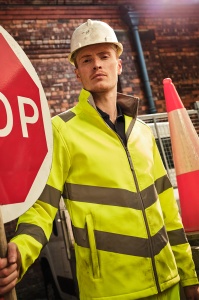 HI-VIS PRO CONTRACT ABLAZE 2 LAYER SOFTSHELL JACKET (CLASS 3) - Img 3