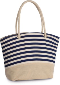 JUTE CANVAS DUFFEL SHOPPING BAG - Img 1