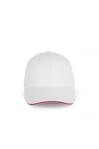 Sapca CAP IN ORGANIC COTTON WITH CONTRASTING SANDWICH PEAK - 6 PANELS - Img 1
