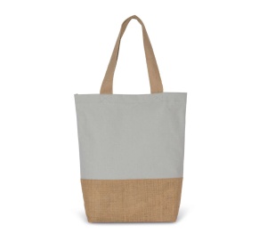 SHOPPING BAG IN COTTON AND BONDED JUTE THREADS - Img 8