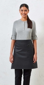 Sort 'DIVISION' WAXED LOOK DENIM WAIST APRON - Img 2