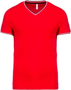 Tricou MEN'S PIQUÉ KNIT V-NECK T-SHIRT - Img 4