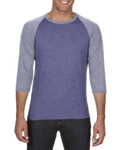 Bluza ADULT TRI-BLEND ¾ SLEEVE RAGLAN TEE - Img 2
