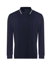 Bluza Polo LONG SLEEVE TIPPED 100 POLO - Img 4