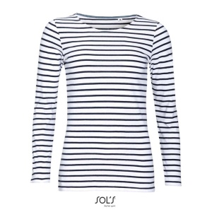 Bluza SOL'S MARINE WOMEN - LONG SLEEVE STRIPED T-SHIRT