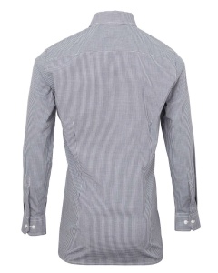 Camasa MEN'S LONG SLEEVE GINGHAM COTTON MICROCHECK SHIRT - Img 8