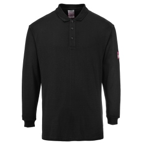 FR Modaflame Anti-Static Hi-Vis , tricou polo cu maneca lunga