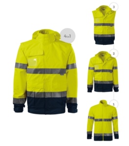 Jachetă unisex HV Guard 4 in 1 5V2