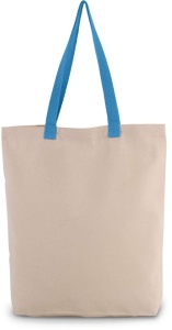 SHOPPER BAG WITH GUSSET AND CONTRAST COLOUR HANDLE - Img 12