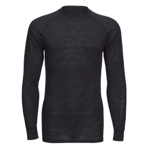Tricou Crewneck cu mânecă lungă din lână Merino