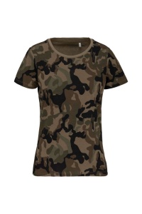 Tricou LADIES' SHORT-SLEEVED CAMO T-SHIRT