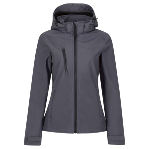 WOMEN'S VENTURER 3 LAYER HOODED PRINTABLE SOFTSHELL JACKET - Img 3