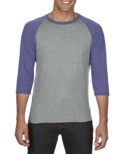 Bluza ADULT TRI-BLEND ¾ SLEEVE RAGLAN TEE - Img 3