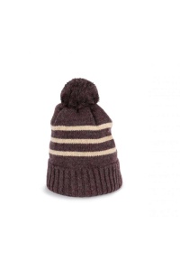 Caciula - Fes KNITTED STRIPED BEANIE IN RECYCLED YARN - Img 1