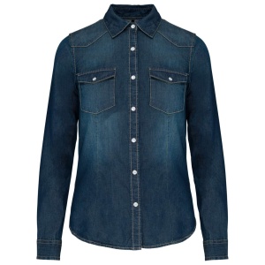 Camasa LADIES' LONG-SLEEVED DENIM SHIRT - Img 1