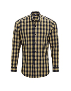 Camasa 'MULLIGAN' CHECK - MEN'S LONG SLEEVE COTTON SHIRT
