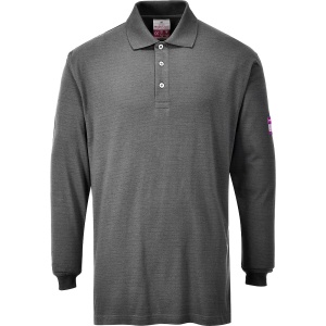 FR Modaflame Anti-Static Hi-Vis , tricou polo cu maneca lunga - Img 3