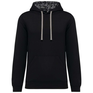 Hanorac UNISEX CONTRAST PATTERNED HOODED SWEATSHIRT